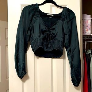 Emerald Green American Eagle Long Sleeve Top